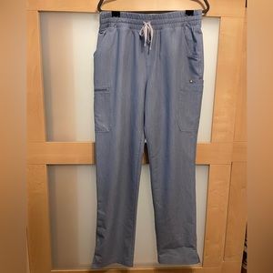 Women’s Heather Indigo Yola high waisted- tall skinny scrub pants L/Tall